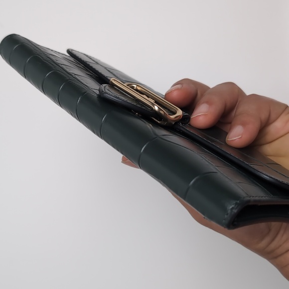 Coach Morgan CP244 Slim Wallet Gold/Amazon Green (Last One) - Picture 8 of 12